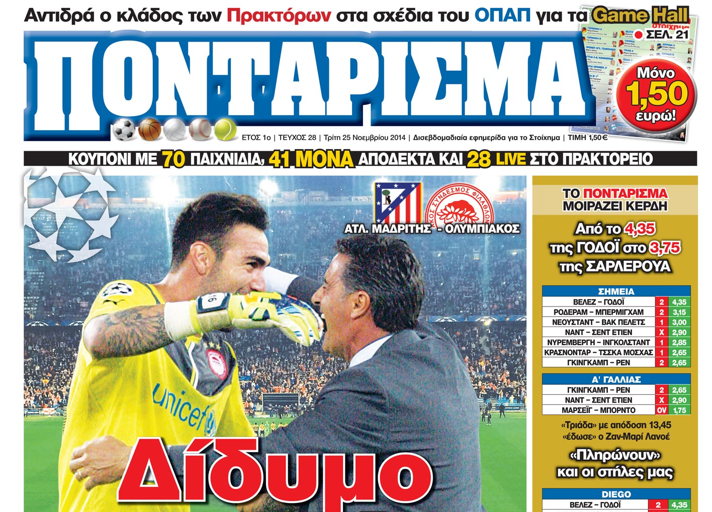“Ποντάρισμα”: Δίδυμο επιτυχίας