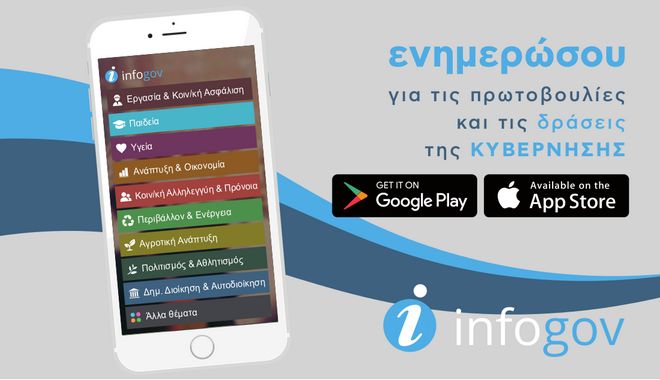 INFOGOV: Η εφαρμογή για την άμεση ενημέρωση των πολιτών για τις κυβερνητικές πρωτοβουλίες