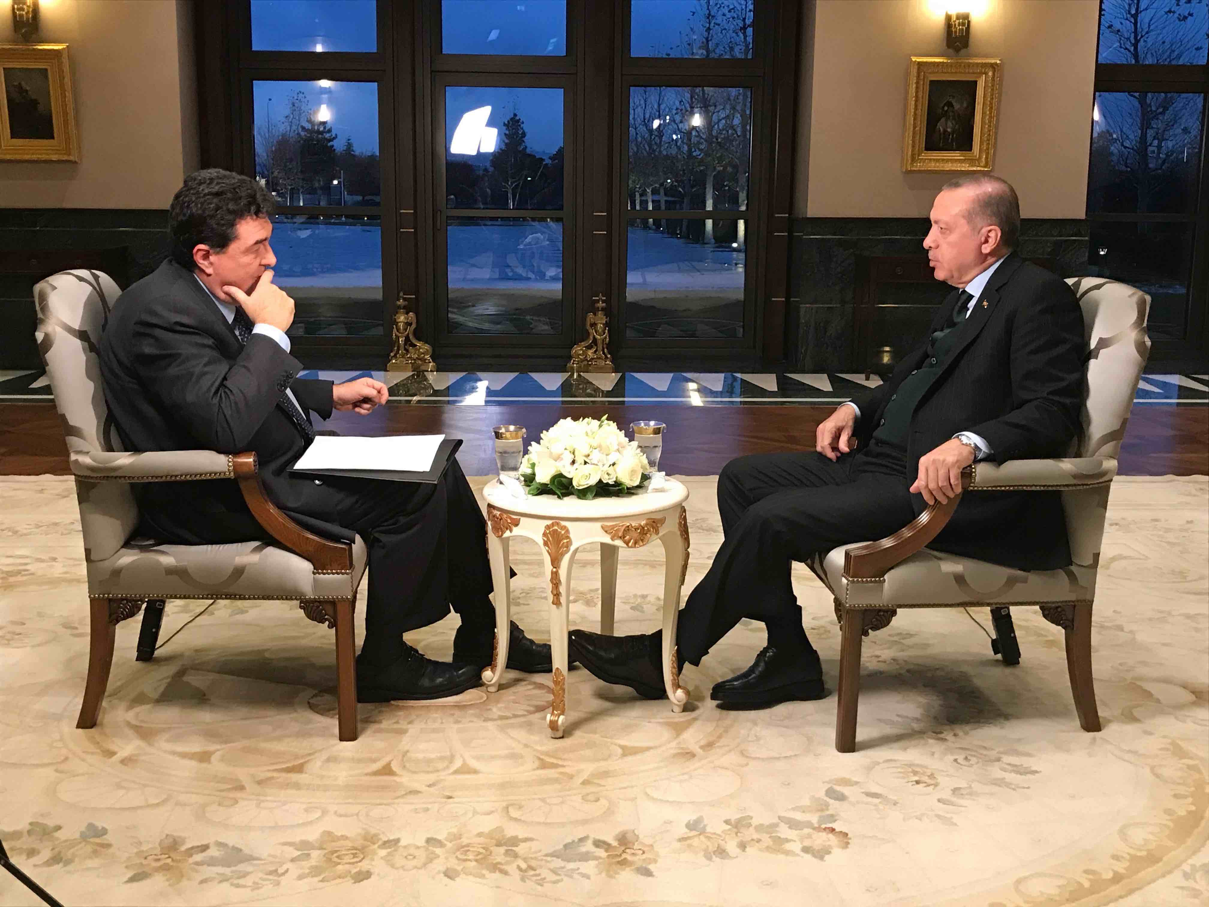 Ο Ταγίπ Ερντογάν αποκλειστικά στον Αλέξη Παπαχελά και στον ΣΚΑΪ
