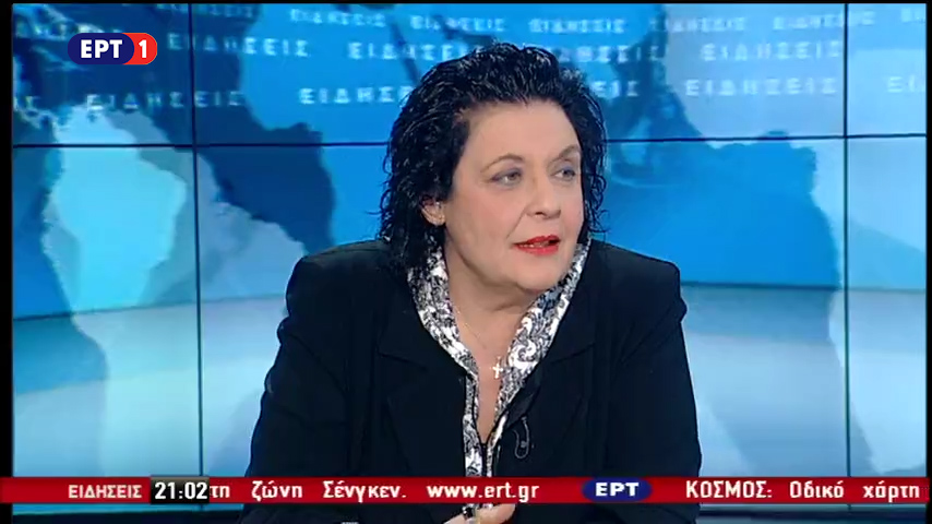 Η Λιάνα Κανέλλη στην εκπομπή «Επτά» της ΕΡΤ1