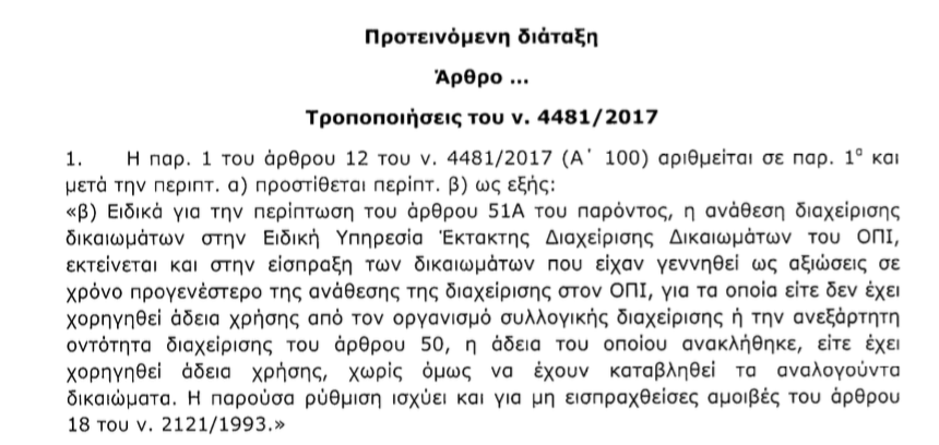 Τροπολογία για ΑΕΠΙ: Σώζονται οι δημιουργοί, εξαιρούνται οι εργαζόμενοι!