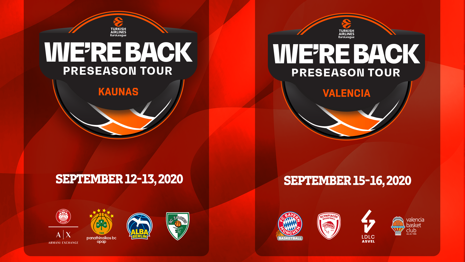 Το “We’re back Pre season Tour” στην EuroLeague με Παναθηναϊκό και Ολυμπιακό στα Novasports