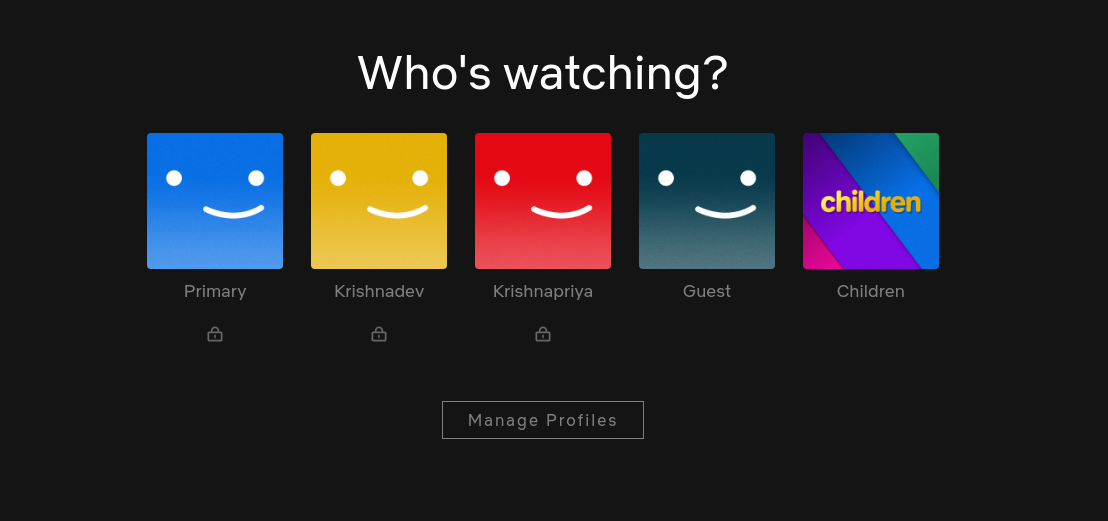 Υπηρεσία μεταφοράς προφίλ από το  Netflix