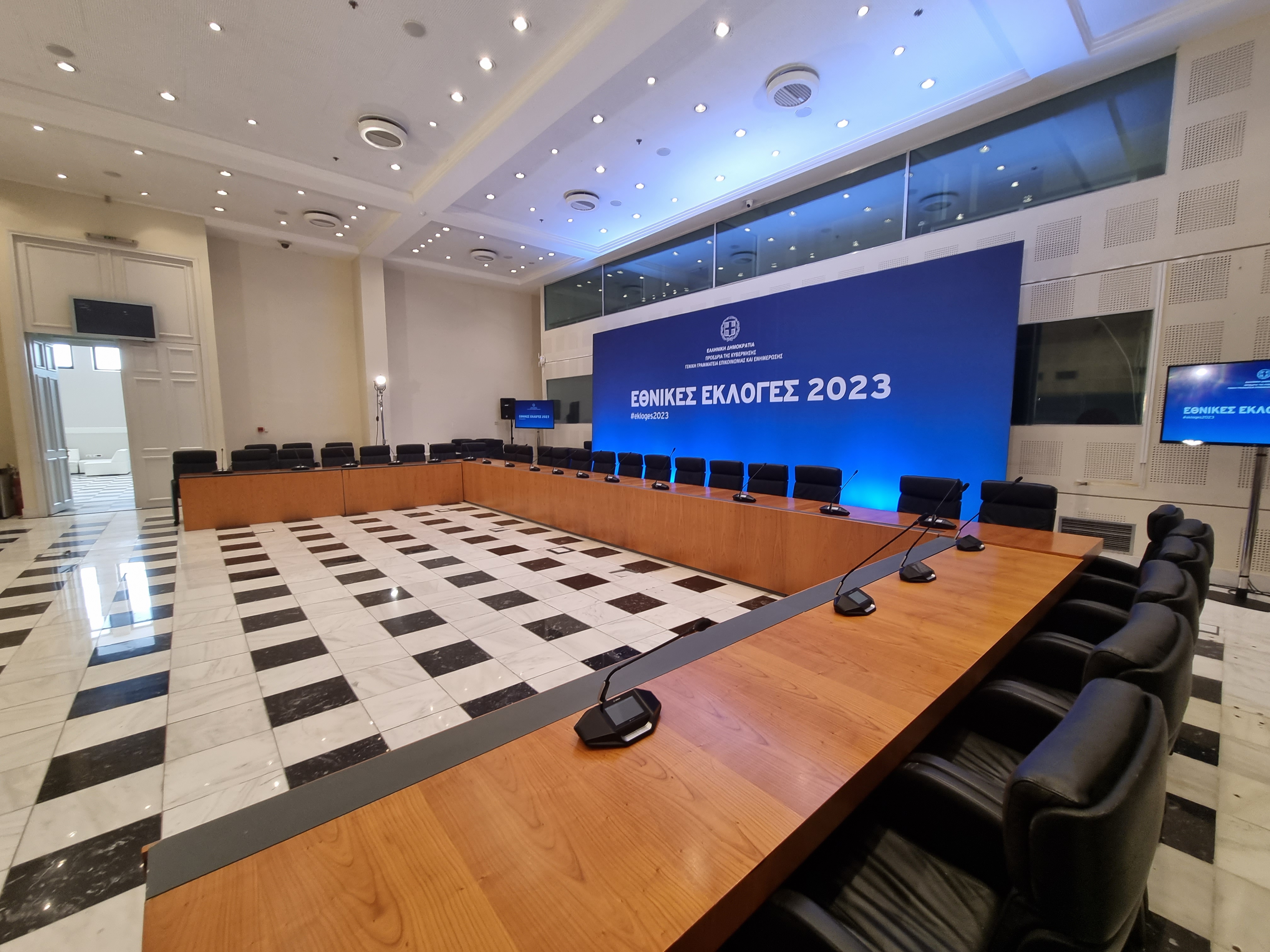 Έναρξη λειτουργίας Κέντρου Τύπου στο Ζάππειο,  για τις Εθνικές Εκλογές της 21ης Μαΐου 2023