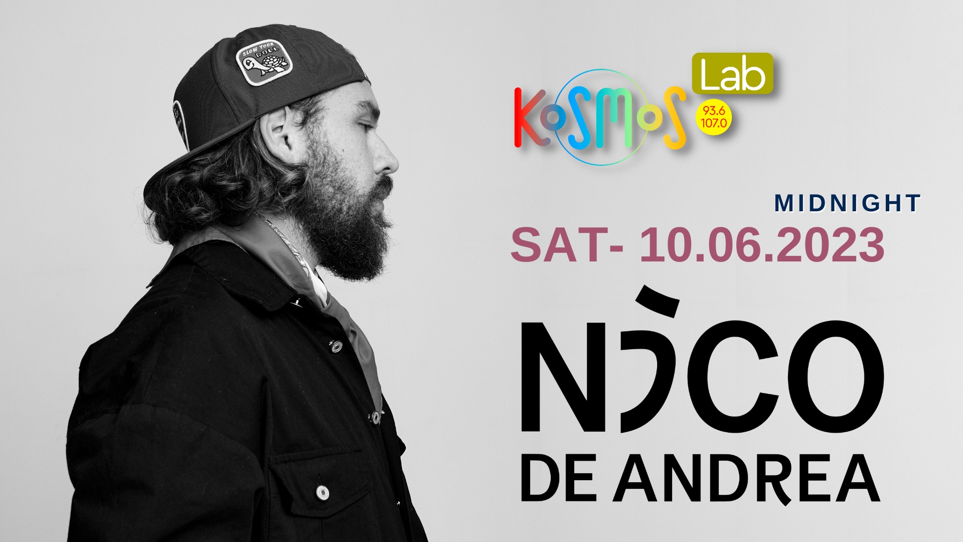 KOSMOS 93.6: Ο Nico De Andrea από το Παρίσι στο Kosmos Lab