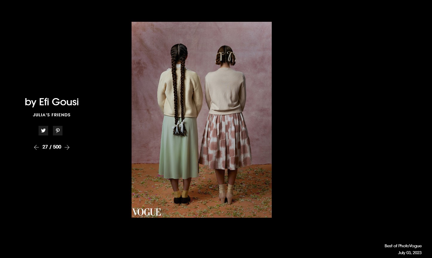 Alpha: “Το προξενιό της Ιουλίας” στη Vogue