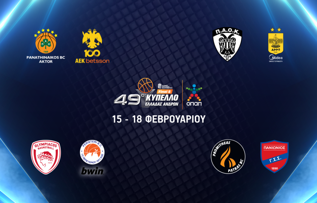 Το Final 8 του Κυπέλλου Ελλάδας ΟΠΑΠ έρχεται στην COSMOTE TV