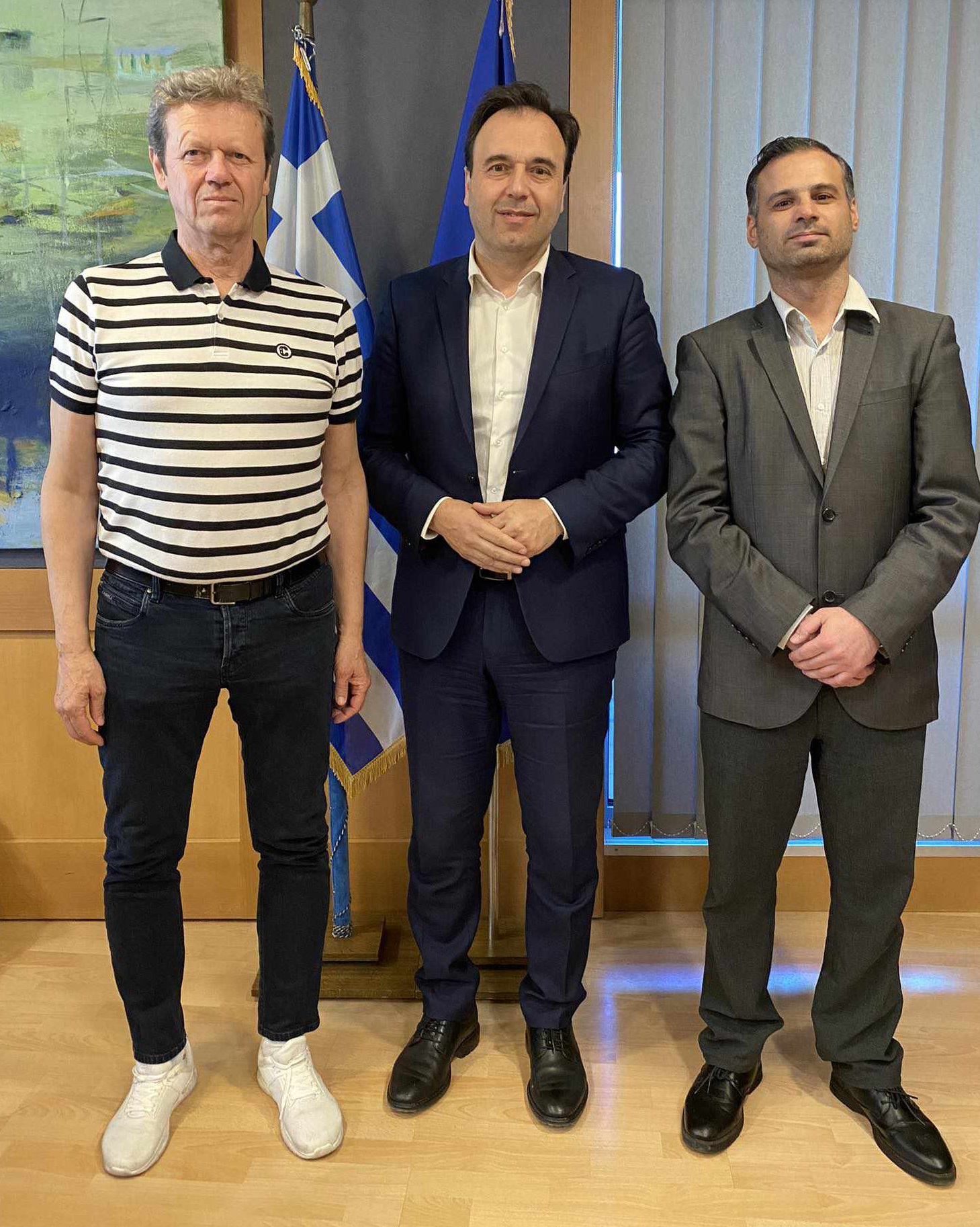Συνάντηση της Ένωσης Συντακτών Επαρχιακού Τύπου με τον  Υπουργό Ψηφιακής Διακυβέρνησης Δημήτρη Παπαστεργίου