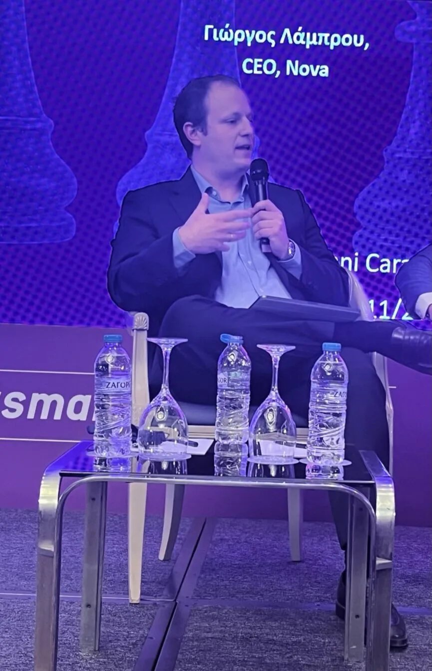 Ο CEO της Nova, Γιώργος Λάμπρου, στο συνέδριο Infocom World: «Το όραμα της Nova: Πελάτης στο επίκεντρο, τεχνολογία ως εργαλείο προόδου»