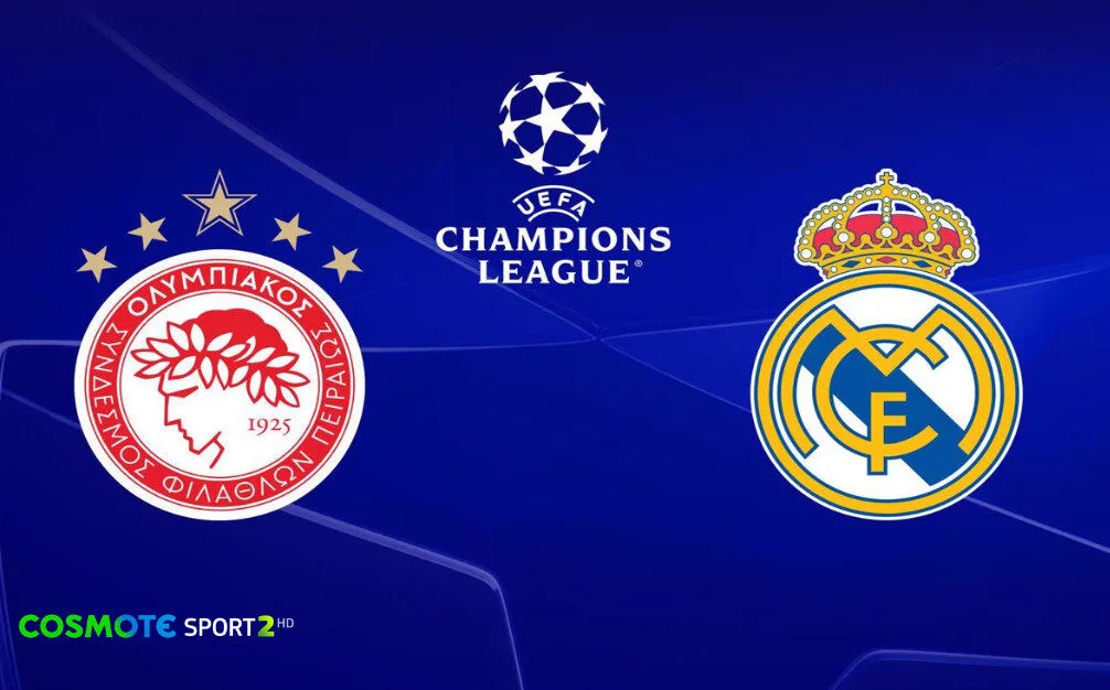 COSMOTE TV: Το UEFA Champions League επιστρέφει με τα ματς Ολυμπιακός-Ρεάλ Μαδρίτης, Τσέλσι-Μπαρτσελόνα & Άρσεναλ-Μπάγερν