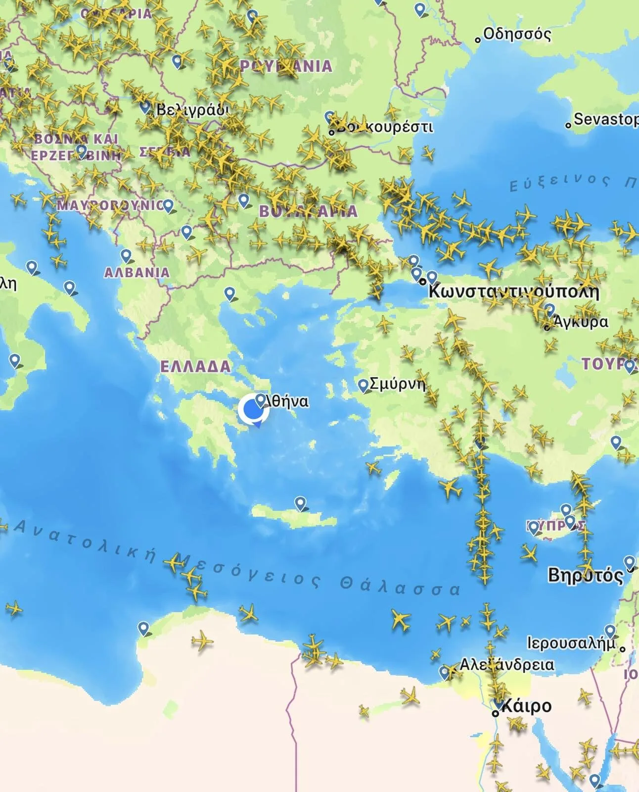 Κλειστό το FIR Αθηνών – Σοβαρό πρόβλημα με τις πτήσεις λόγω προβλήματος στις ραδιοσυχνότητες